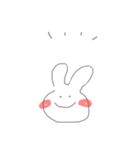 ゆる〜りうさちゃん（個別スタンプ：1）