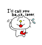 りるねこ 英語 2（個別スタンプ：4）