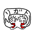 なんか口から出てる人（個別スタンプ：2）