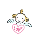 ハッピー天使ちゃん♡（個別スタンプ：1）