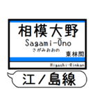 江ノ島線 多摩線 駅名 シンプル＆いつでも（個別スタンプ：1）