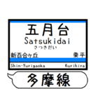 江ノ島線 多摩線 駅名 シンプル＆いつでも（個別スタンプ：19）