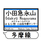 江ノ島線 多摩線 駅名 シンプル＆いつでも（個別スタンプ：23）