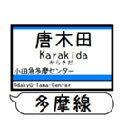 江ノ島線 多摩線 駅名 シンプル＆いつでも（個別スタンプ：25）