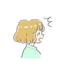 おかっぱ姉妹（個別スタンプ：3）