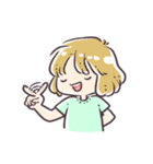 おかっぱ姉妹（個別スタンプ：7）