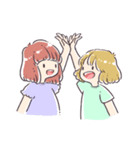 おかっぱ姉妹（個別スタンプ：35）