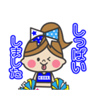 敬語編 BLUE ＆ YELLOW チアリーダー（個別スタンプ：20）
