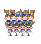 敬語編 BLUE ＆ YELLOW チアリーダー（個別スタンプ：30）