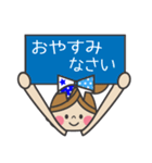 敬語編 BLUE ＆ YELLOW チアリーダー（個別スタンプ：39）