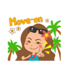 ハワイのマキさん（個別スタンプ：1）