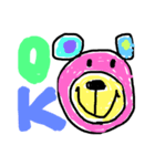 手書きカラフルまるまる（個別スタンプ：7）