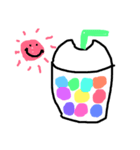 手書きカラフルまるまる（個別スタンプ：8）