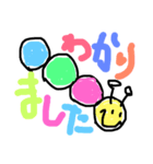 手書きカラフルまるまる（個別スタンプ：10）