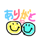 手書きカラフルまるまる（個別スタンプ：11）