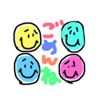 手書きカラフルまるまる（個別スタンプ：13）