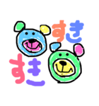 手書きカラフルまるまる（個別スタンプ：14）