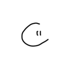 つぶらな瞳の文字と記号（個別スタンプ：3）