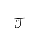 つぶらな瞳の文字と記号（個別スタンプ：10）