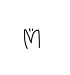 つぶらな瞳の文字と記号（個別スタンプ：13）