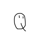つぶらな瞳の文字と記号（個別スタンプ：17）