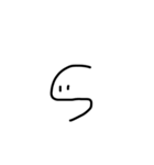 つぶらな瞳の文字と記号（個別スタンプ：19）