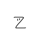 つぶらな瞳の文字と記号（個別スタンプ：26）