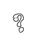 つぶらな瞳の文字と記号（個別スタンプ：28）