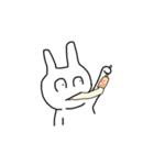 食べるの大好きうさぎさん（個別スタンプ：7）