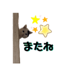 ひょっこり白猫スタンプ（個別スタンプ：14）