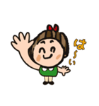 ニッコリちゃん＆ニンニくん（個別スタンプ：9）