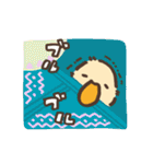 レトロモダンとアヒル（個別スタンプ：34）