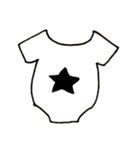 Baby  モノクロ（個別スタンプ：7）