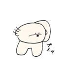 白いもふもふ犬のスタンプ（個別スタンプ：11）