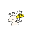 白いもふもふ犬のスタンプ（個別スタンプ：35）
