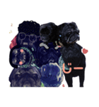 黒パグこてつ（個別スタンプ：20）