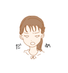 ほぼ不機嫌なおんなのこ（個別スタンプ：5）