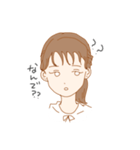 ほぼ不機嫌なおんなのこ（個別スタンプ：13）