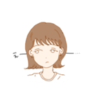 ほぼ不機嫌なおんなのこ（個別スタンプ：16）