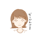 ほぼ不機嫌なおんなのこ（個別スタンプ：17）
