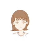 ほぼ不機嫌なおんなのこ（個別スタンプ：21）