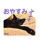 クロ＆ハッチ  お友達(べべ＆玉三郎)（個別スタンプ：4）