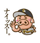 草野球好きのブタボくん 1（個別スタンプ：1）