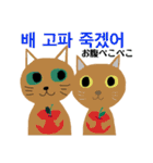 毎日楽しいニャンコ★韓国語の2匹たち（個別スタンプ：9）
