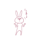 シンプルなうさぎとねこ（個別スタンプ：9）