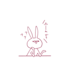 シンプルなうさぎとねこ（個別スタンプ：10）