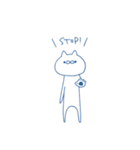 シンプルなうさぎとねこ（個別スタンプ：12）