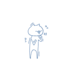 シンプルなうさぎとねこ（個別スタンプ：13）
