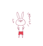 シンプルなうさぎとねこ（個別スタンプ：21）