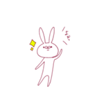 シンプルなうさぎとねこ（個別スタンプ：22）